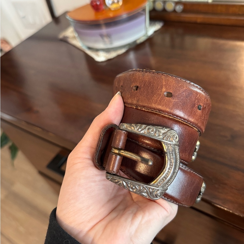 Vintage Fossil Leather Belt